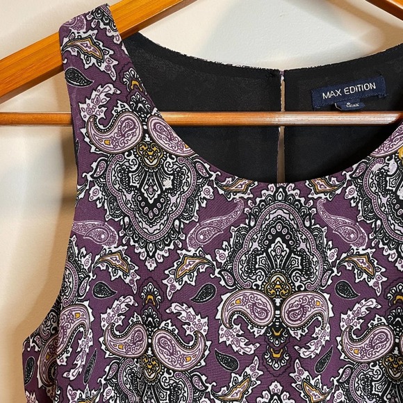 Max Edition Purple Boho Double Layer Tank Top - Picture 2 of 15